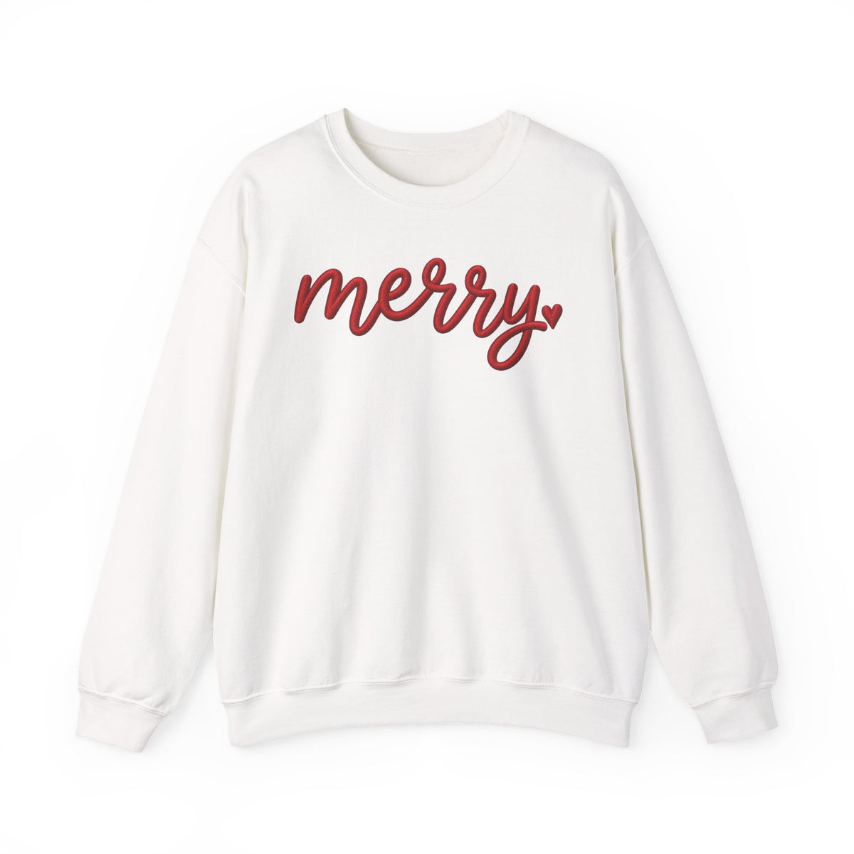 Merry Script Sweatshirt — Cozy Holiday Crewneck