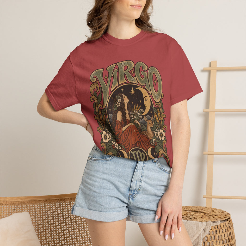 Virgo Zodiac T-Shirt — Vintage Astrology Graphic Tee