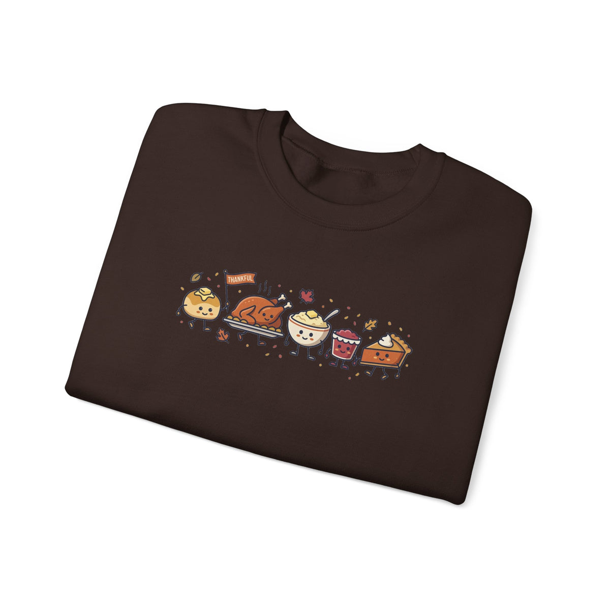 Cute Thanksgiving Food Icons Sweatshirt | Fall Harvest Friendsgiving