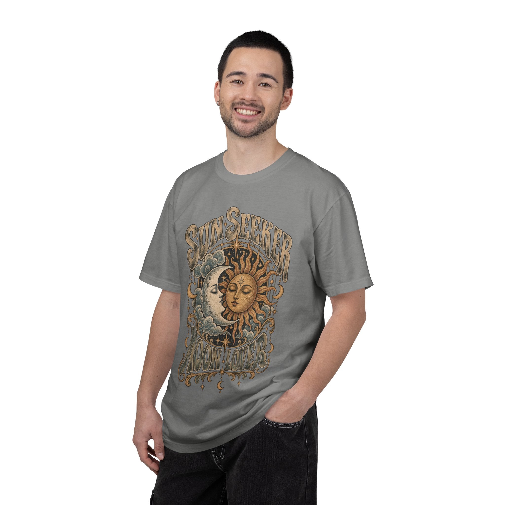 Sunseeker Moonlovers T-Shirt — Vintage Sun & Moon Graphic Tee