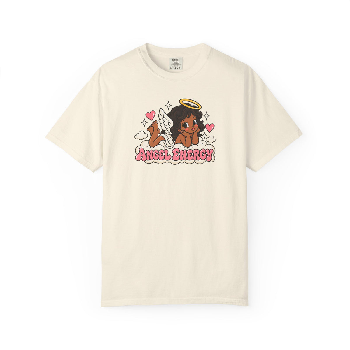 Angel Energy T-Shirt — Cute Retro Angel Graphic Tee
