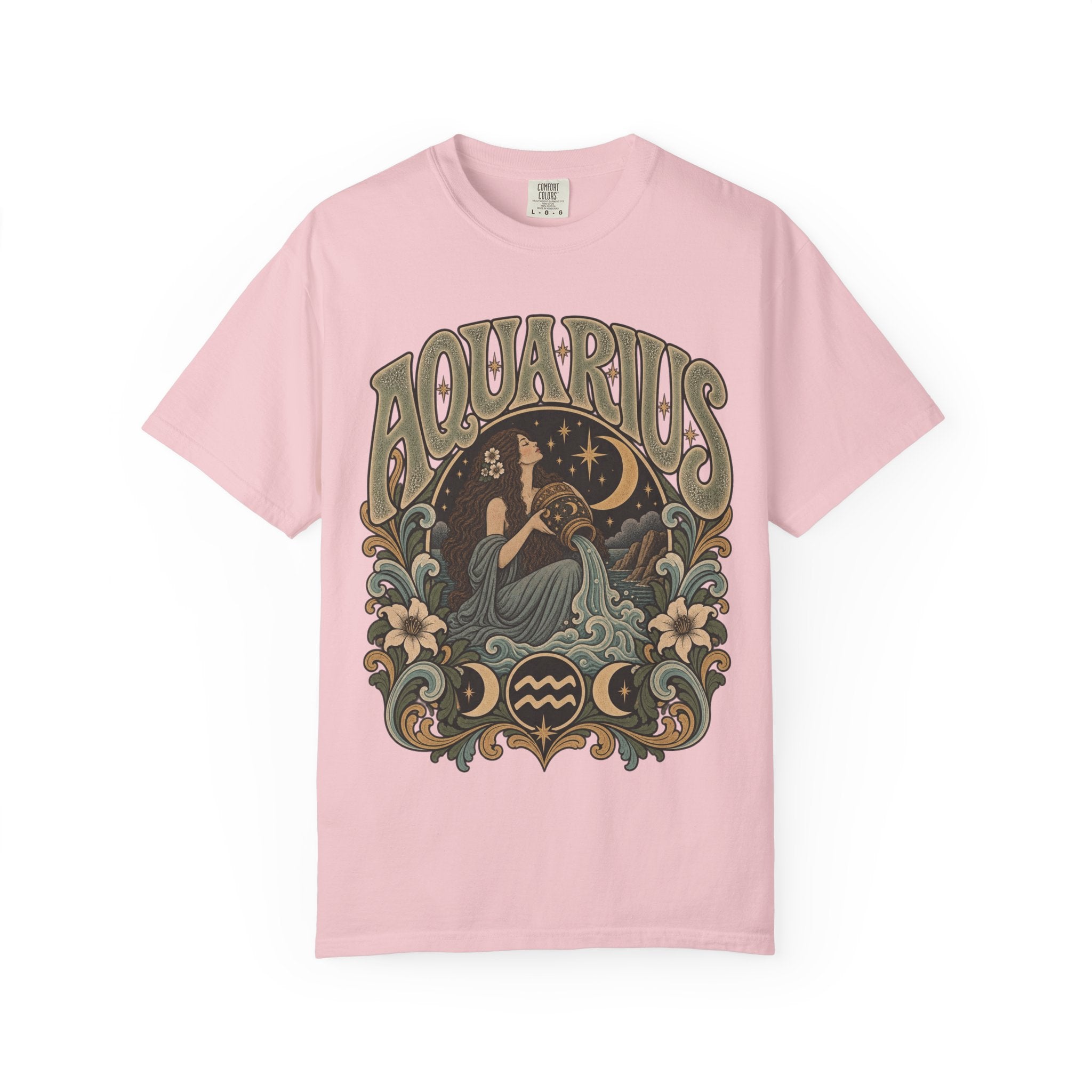 Aquarius Zodiac T-Shirt — Vintage Astrological Sign Tee