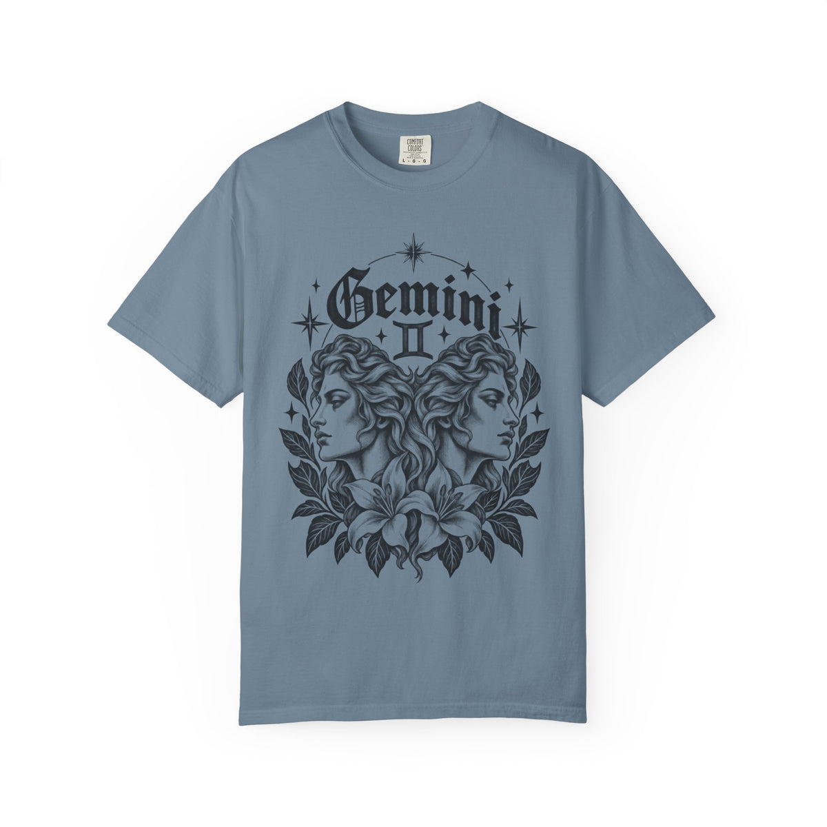 Gemini Twin Faces Zodiac Tee — Astrology Graphic T-Shirt