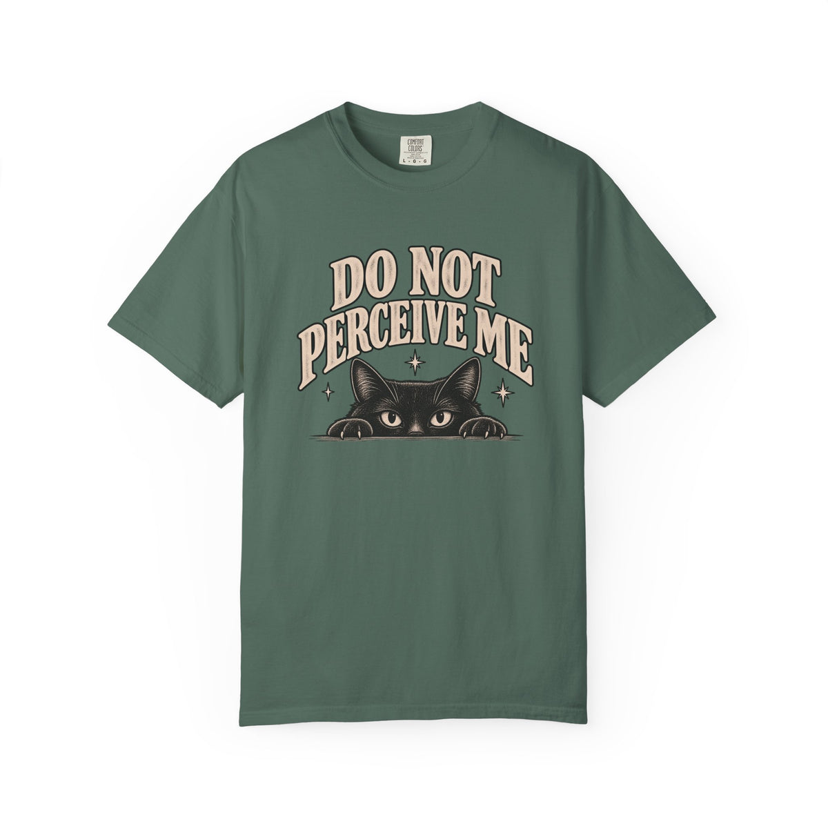 Do Not Perceive Me Tee — Funny Black Cat Introvert T-Shirt