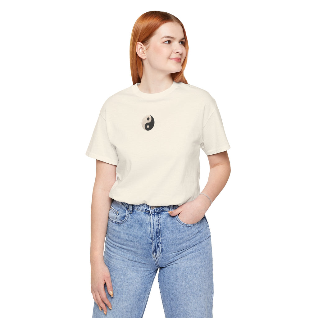 Yin Yang Minimalist Tee - Small Center Chest Yin Yang T-Shirt