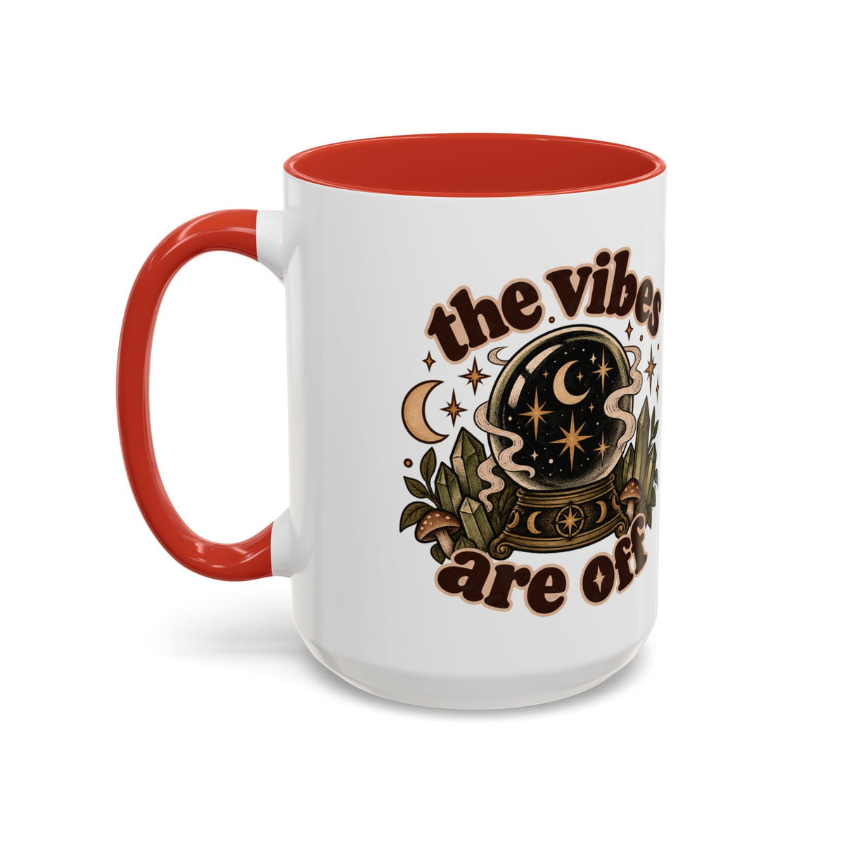 The Vibes Are Off Mug — Crystal Ball Mystical Ceramic Coffee Mug