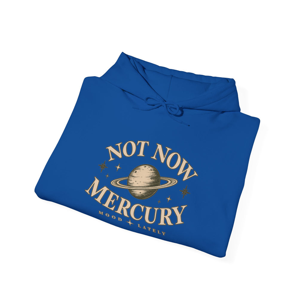 Not Now Mercury Hoodie — Mercury Retrograde Astrology Pullover
