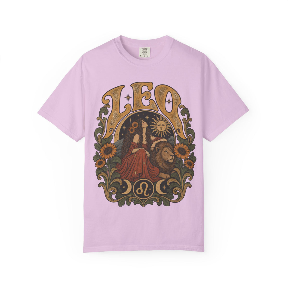 Vintage Leo Zodiac Tee — Retro Celestial Lion Astrology T-Shirt