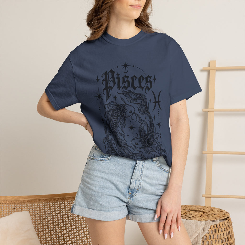 Pisces Zodiac T-Shirt — Vintage Fish Astrology Tee