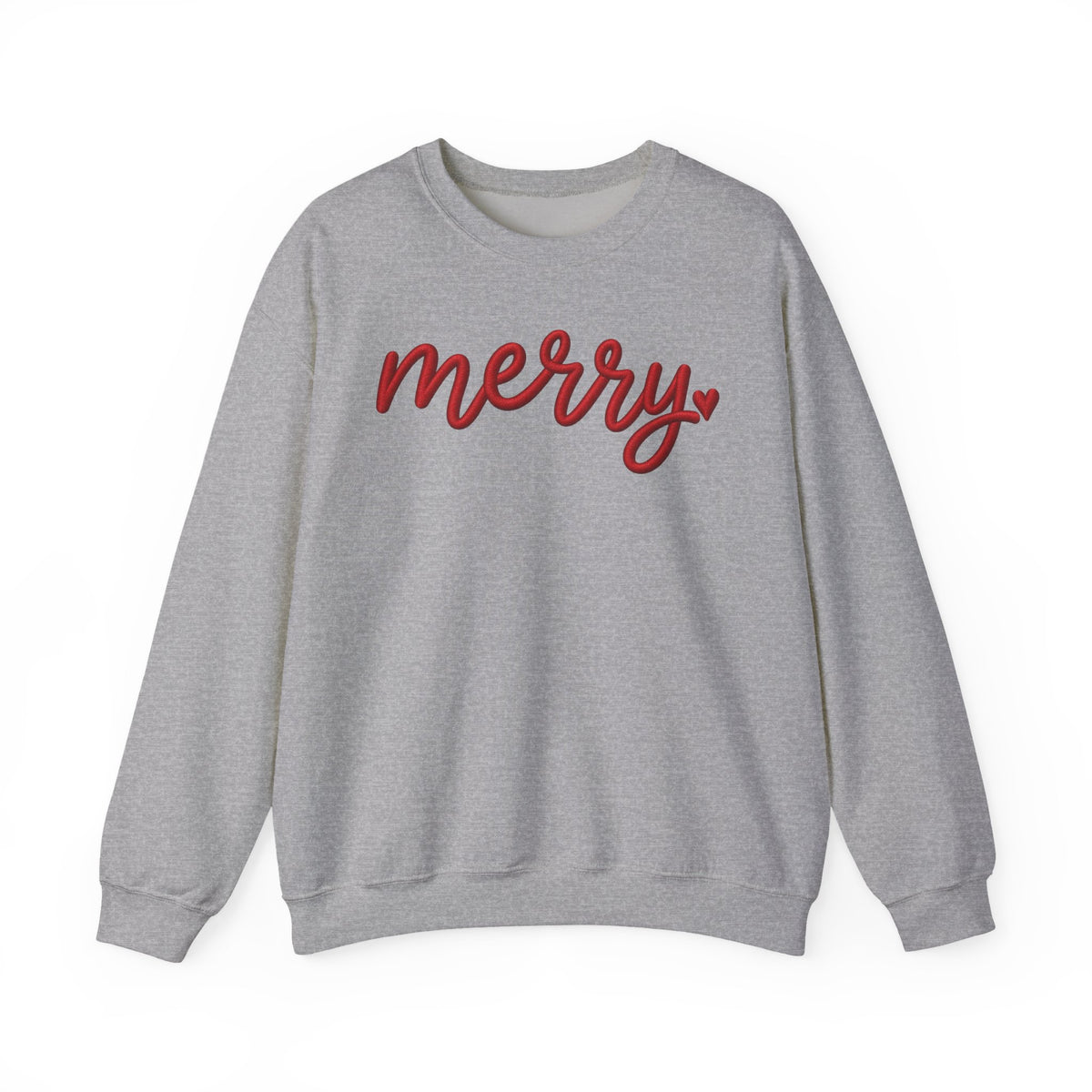 Merry Script Sweatshirt — Cozy Holiday Crewneck