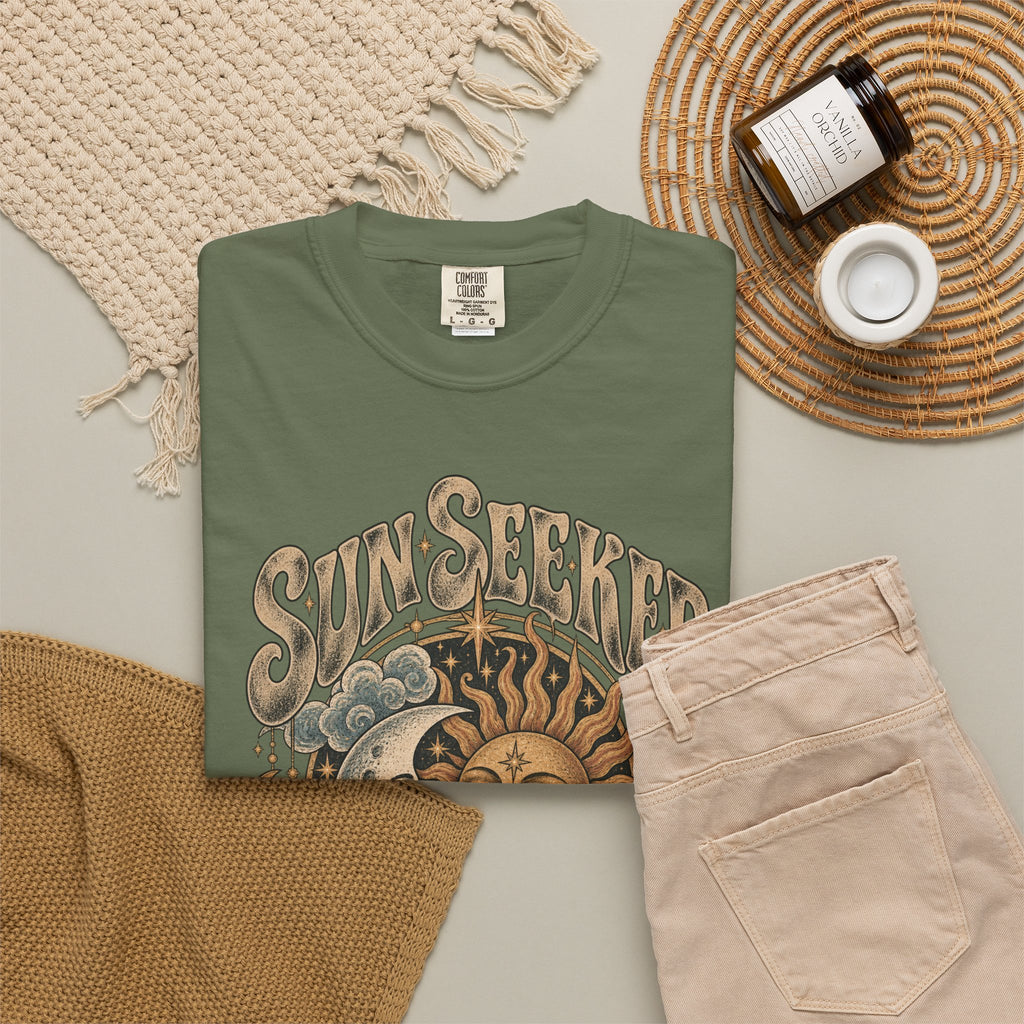 Sunseeker Moonlovers T-Shirt — Vintage Sun & Moon Graphic Tee