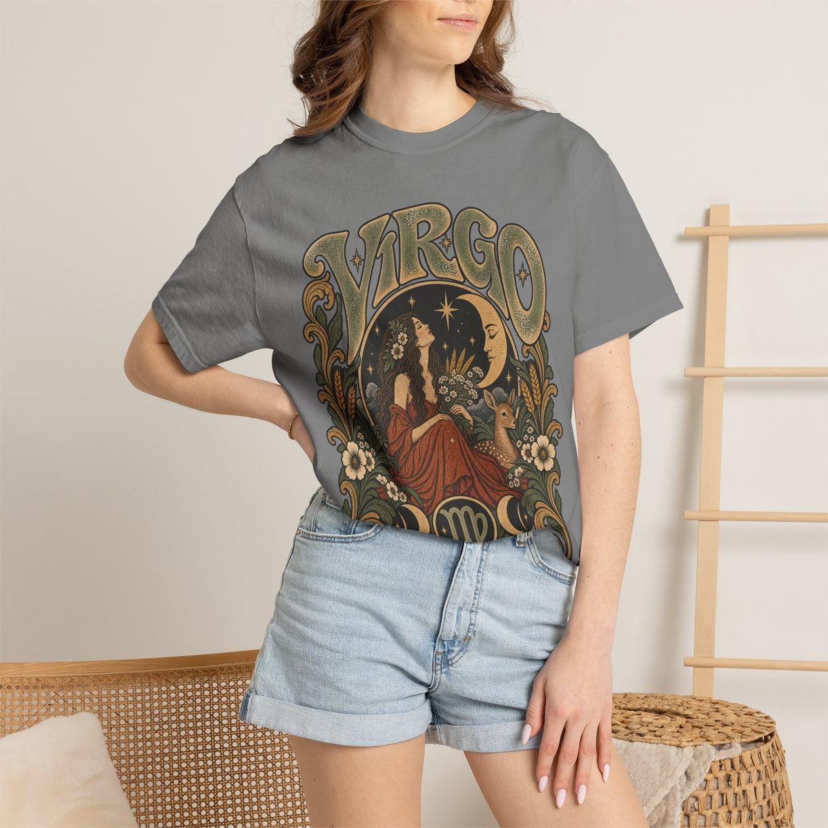 Virgo Zodiac T-Shirt — Vintage Astrology Graphic Tee