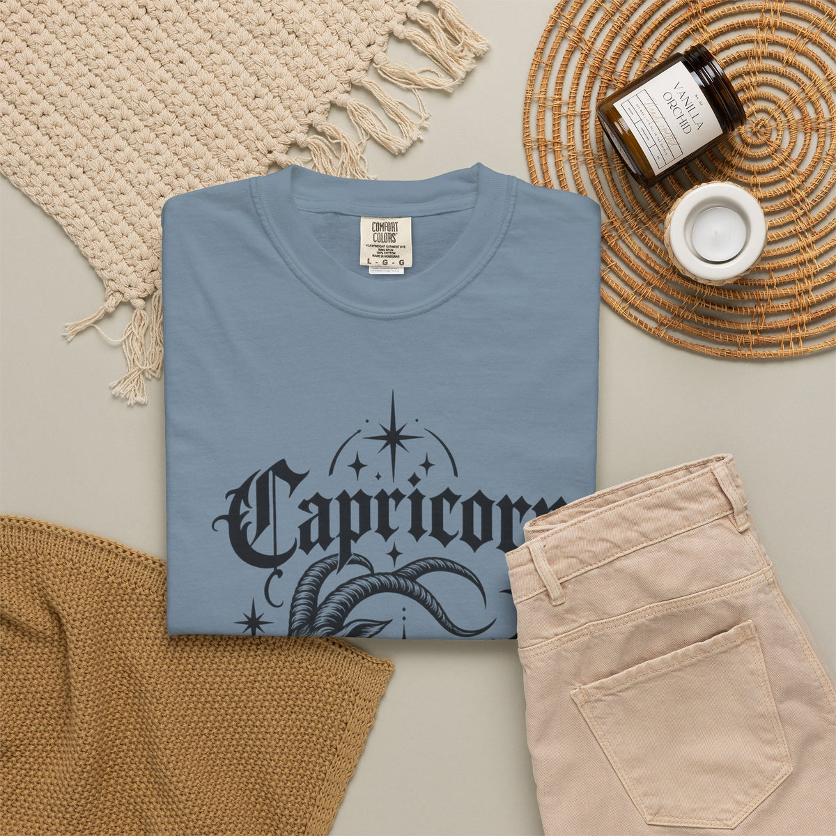 Capricorn Zodiac T-Shirt — Mystical Goat-Fish Astrology Tee