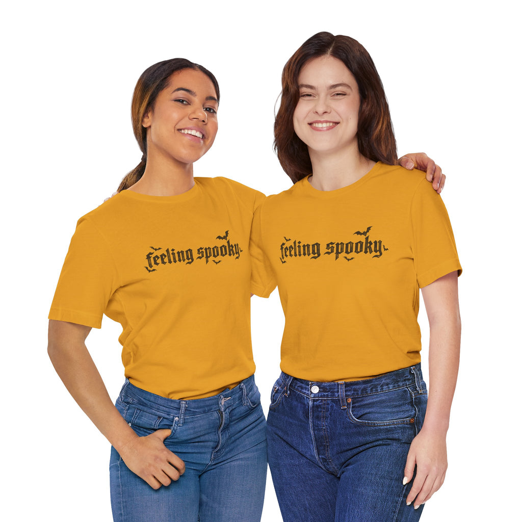 Feeling Spooky T-Shirt — Gothic Halloween Tee with Bats