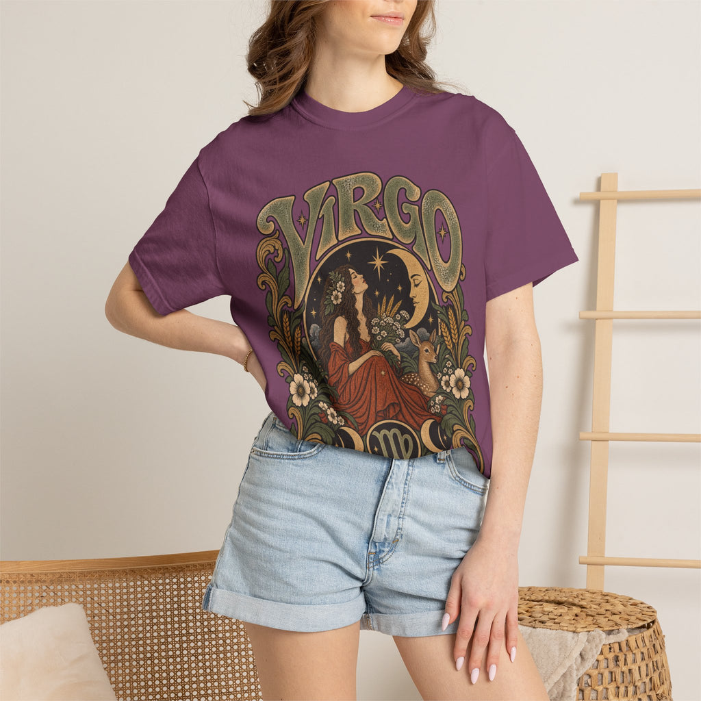 Virgo Zodiac T-Shirt — Vintage Astrology Graphic Tee