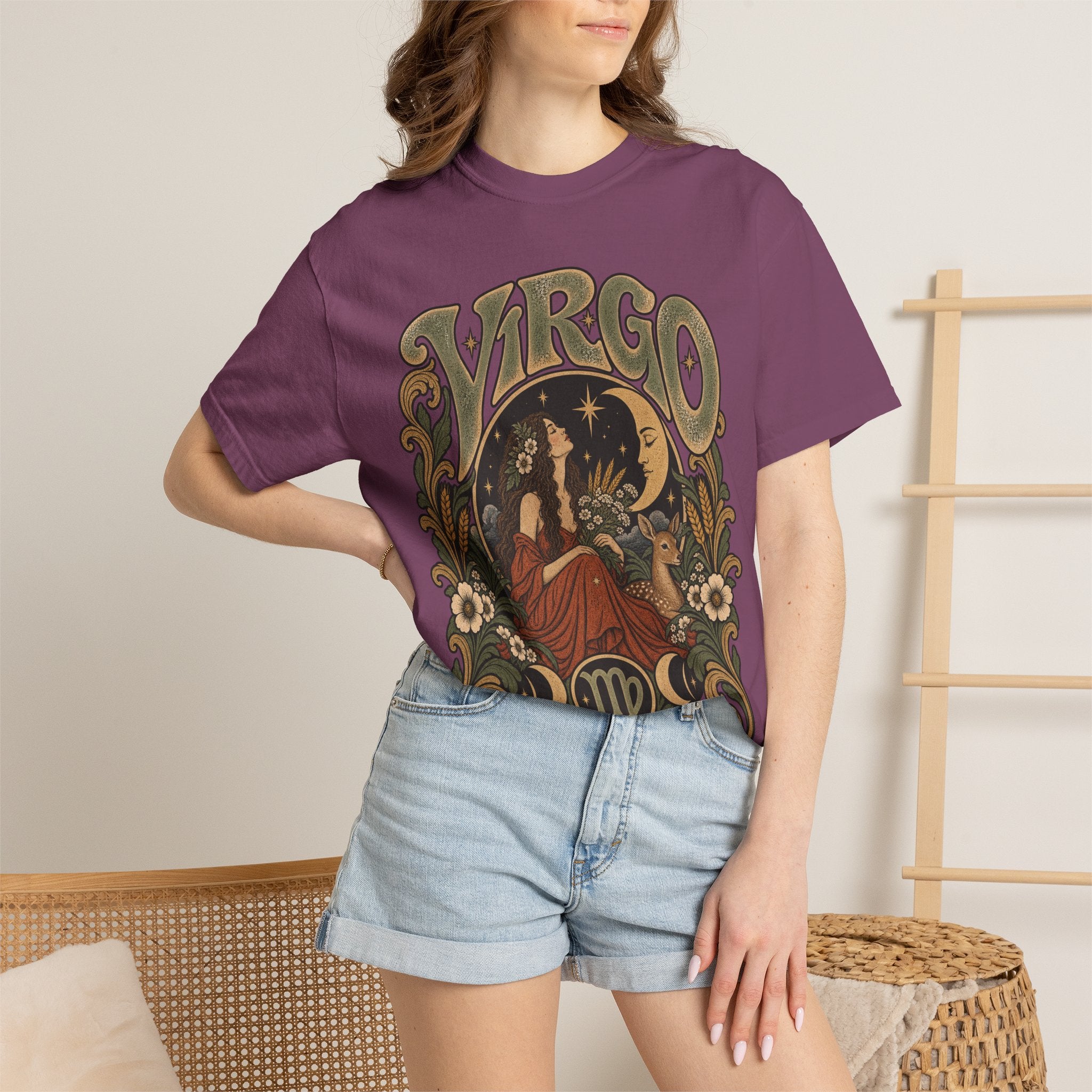 Virgo Zodiac T-Shirt — Vintage Astrology Graphic Tee