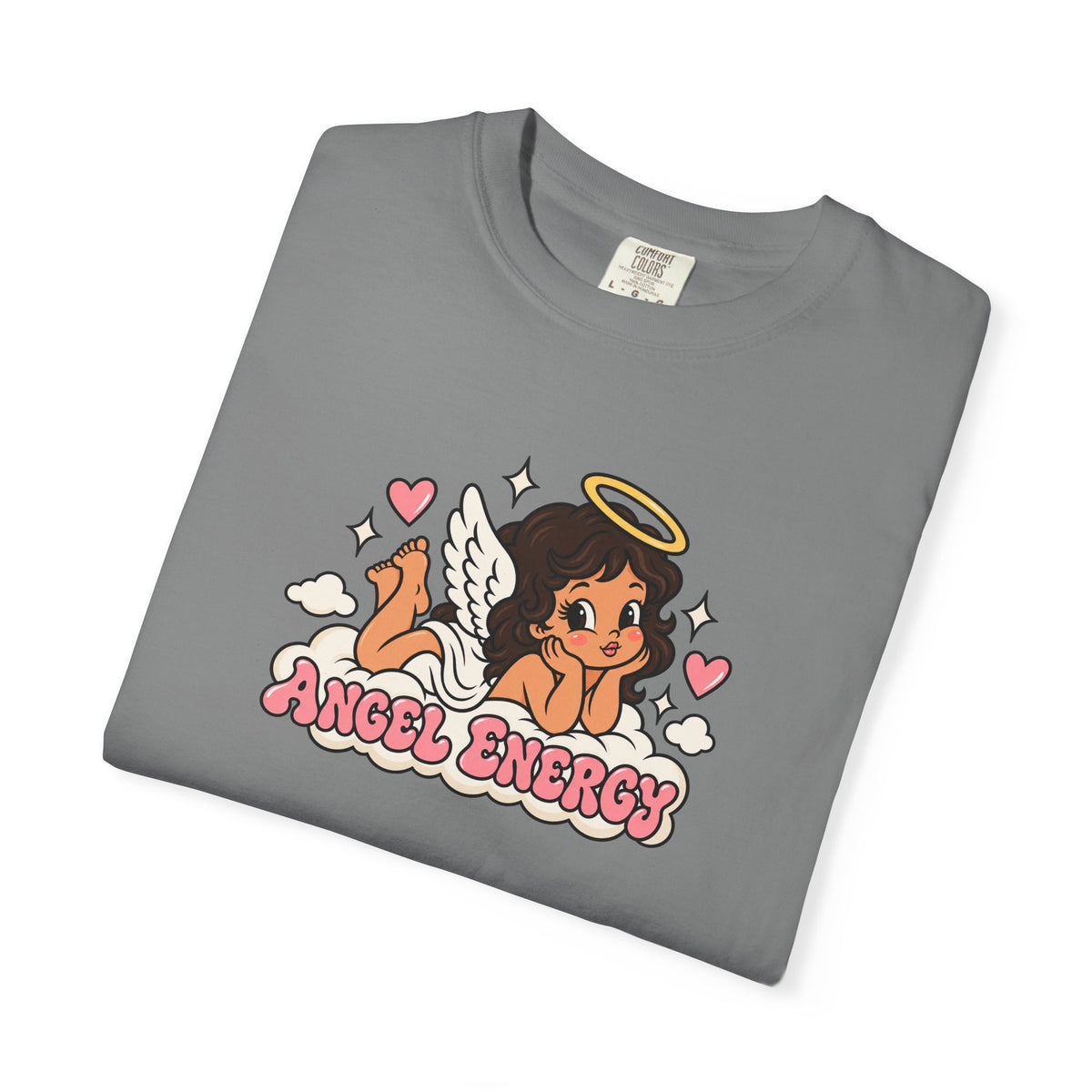 Angel Energy T-Shirt — Cute Retro Angel Graphic Tee