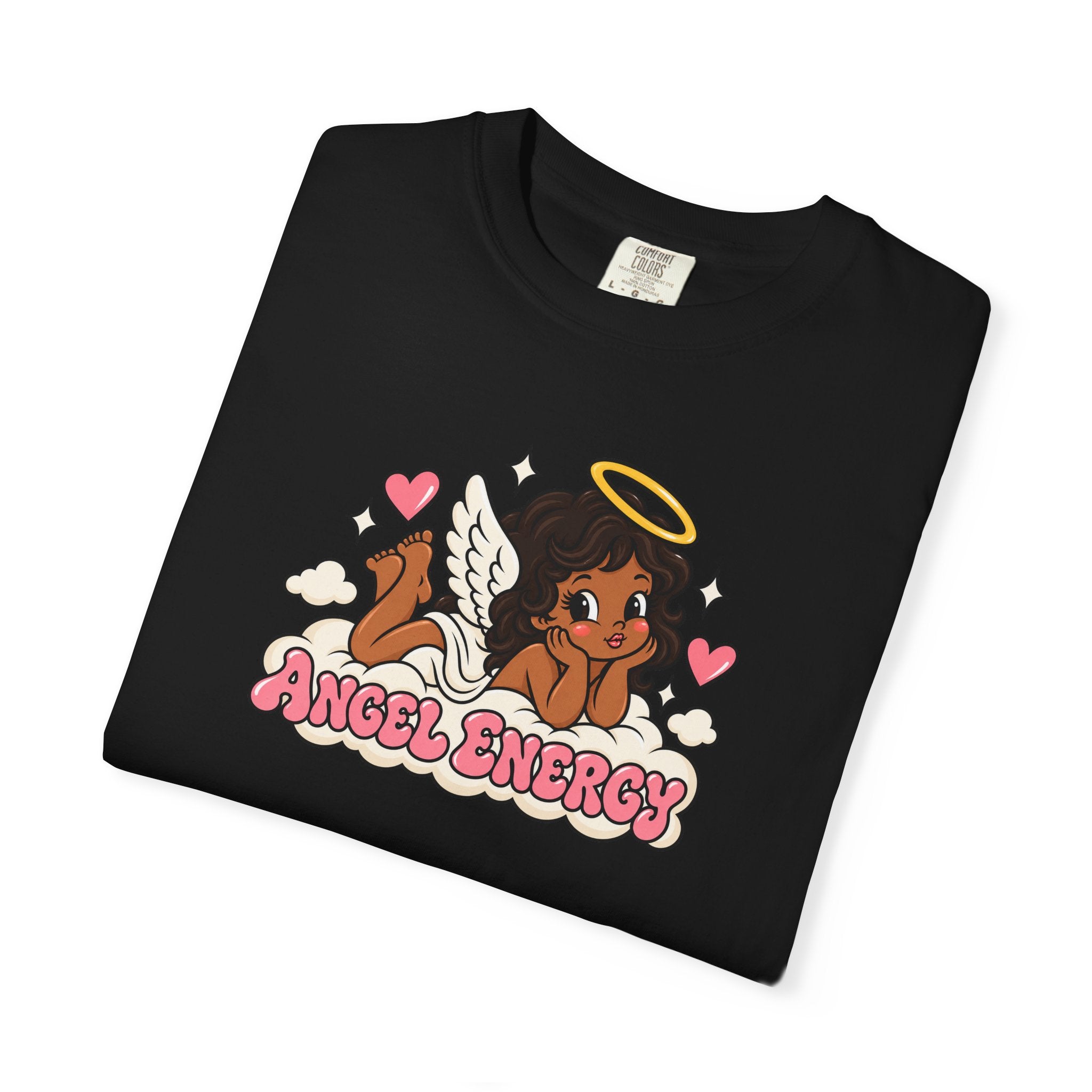 Angel Energy T-Shirt — Cute Retro Angel Graphic Tee