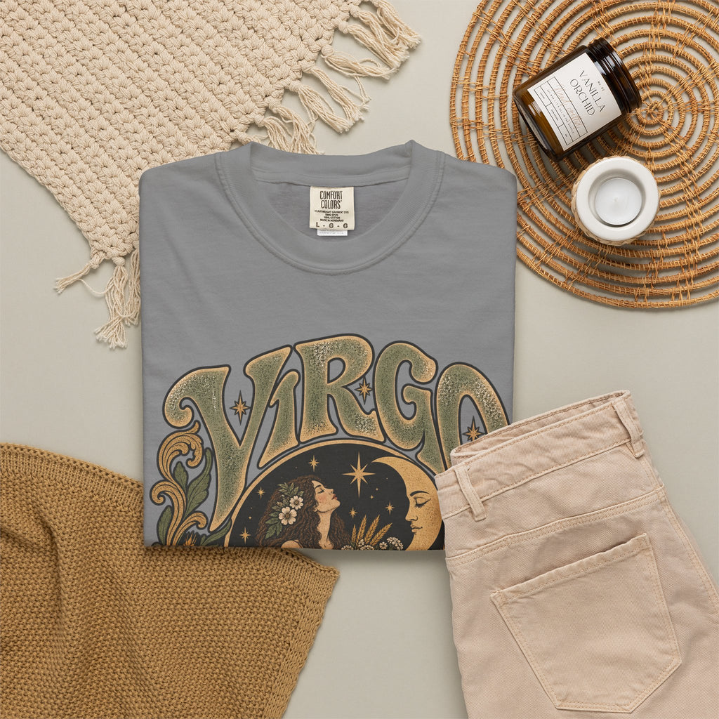 Virgo Zodiac T-Shirt — Vintage Astrology Graphic Tee