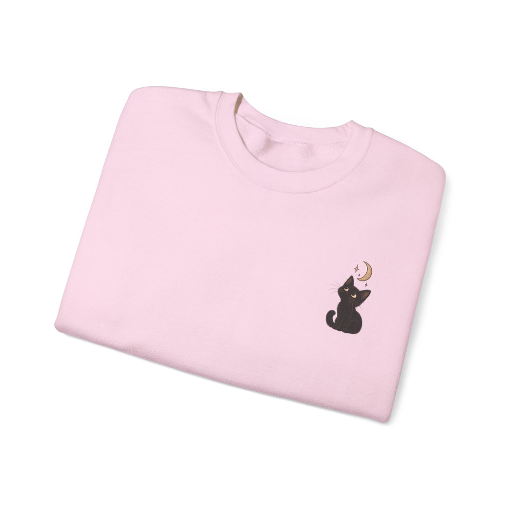 Cat Moon Gaze Sweatshirt
