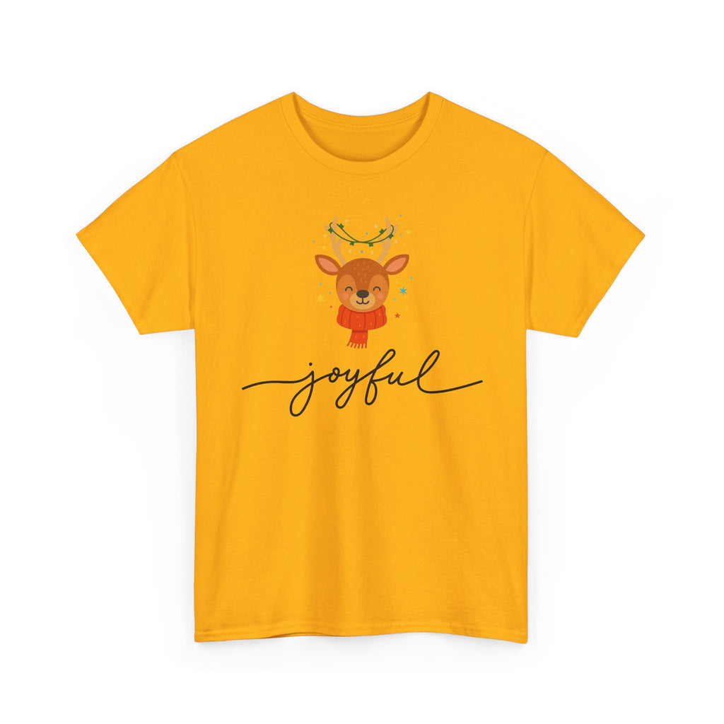 Joyful Reindeer Tee – Cute Holiday Christmas Shirt