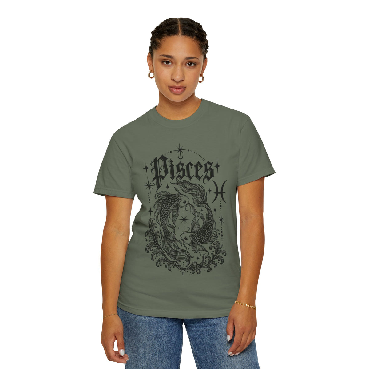 Pisces Zodiac T-Shirt — Vintage Fish Astrology Tee