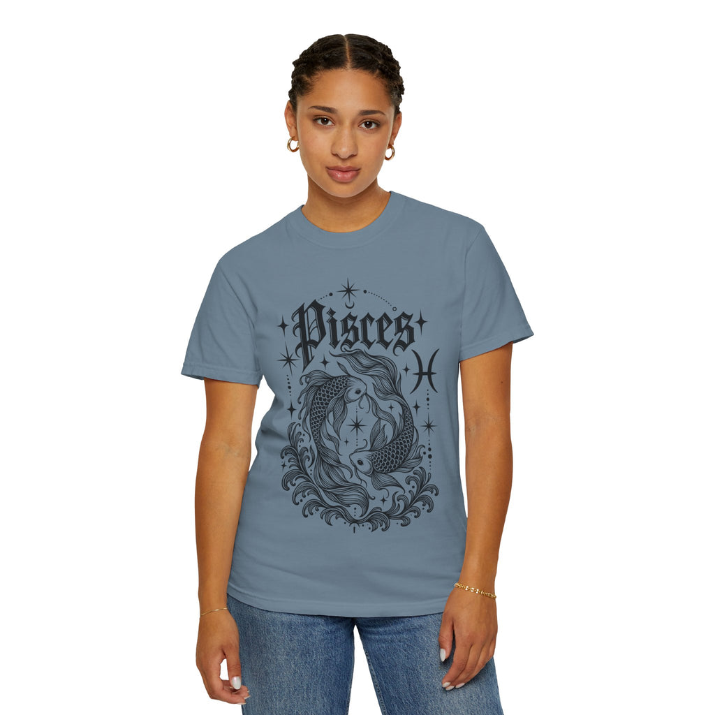 Pisces Zodiac T-Shirt — Vintage Fish Astrology Tee