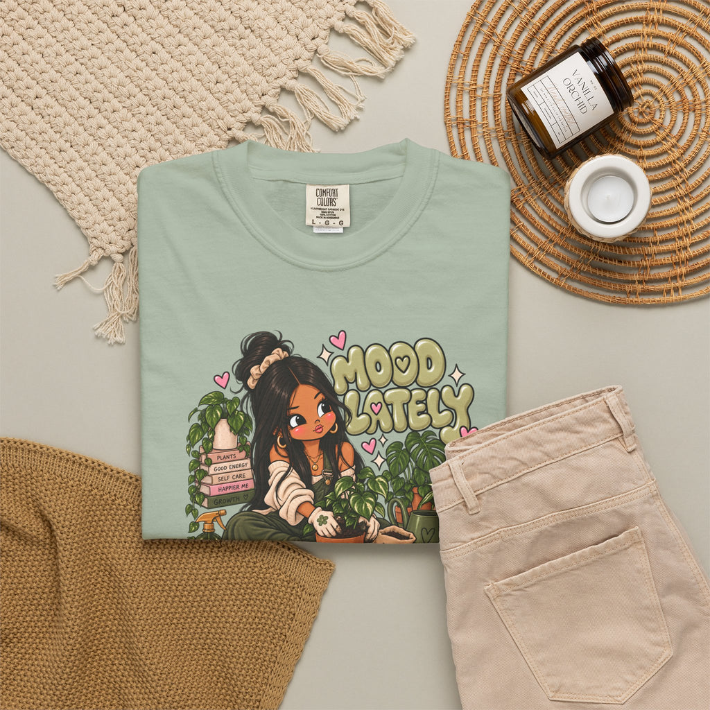 Plant Lady T-Shirt — 'Plant Baby' Cute Girl with Houseplants Graphic Tee