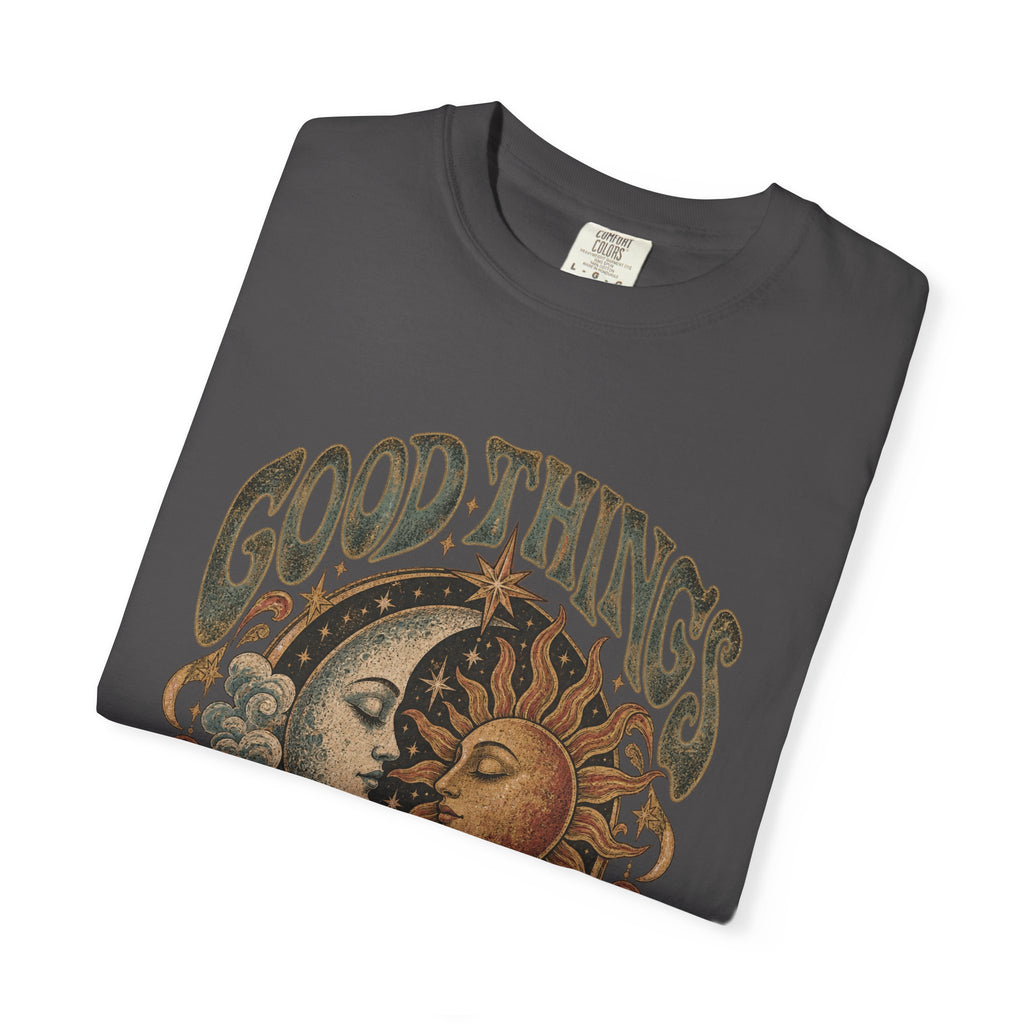 Good Things Take Time Tee — Vintage Sun & Moon Graphic T-Shirt