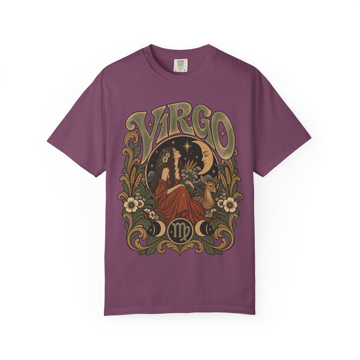 Virgo Zodiac T-Shirt — Vintage Astrology Graphic Tee