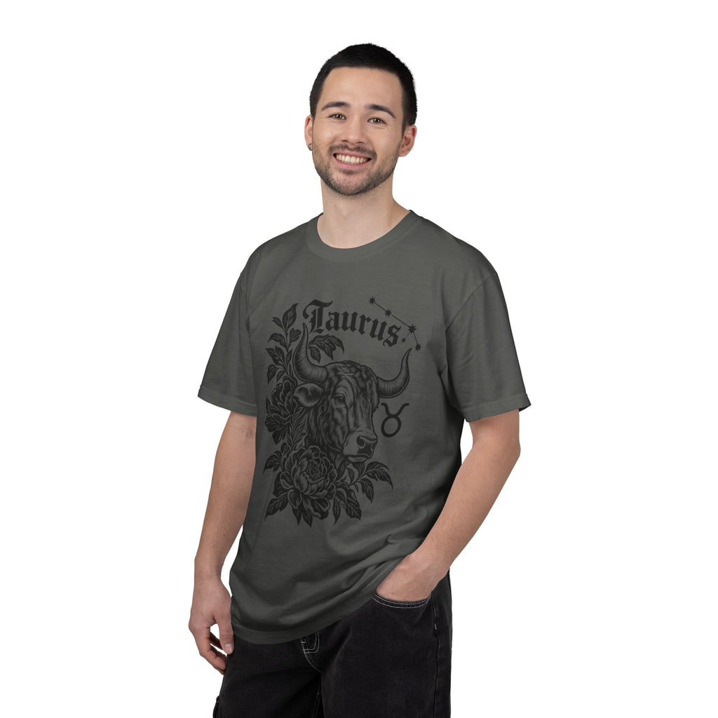 Taurus Zodiac T-Shirt — Floral Bull Astrology Tee