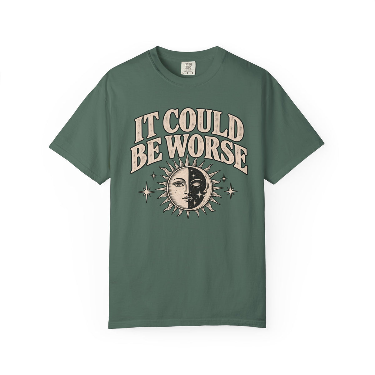It Could Be Worse Tee — Vintage Sun & Moon Graphic T-Shirt