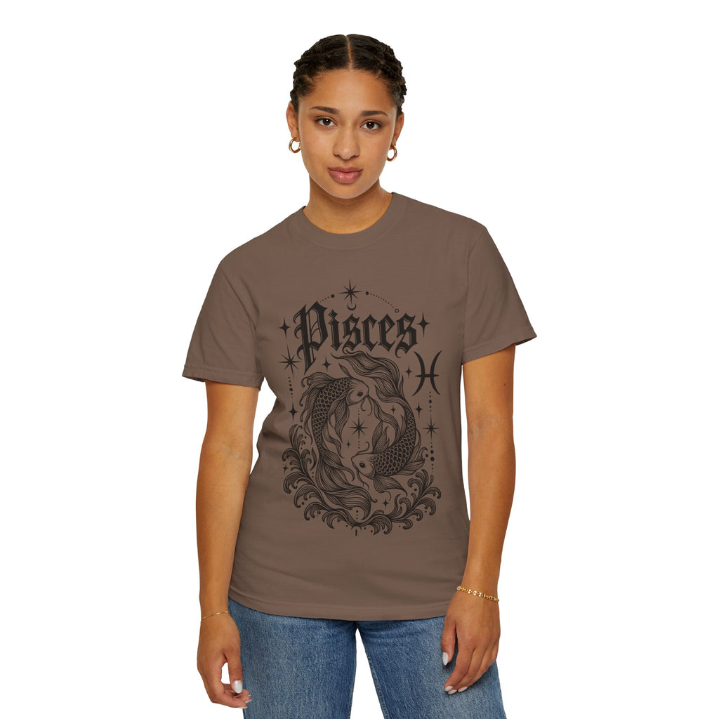 Pisces Zodiac T-Shirt — Vintage Fish Astrology Tee