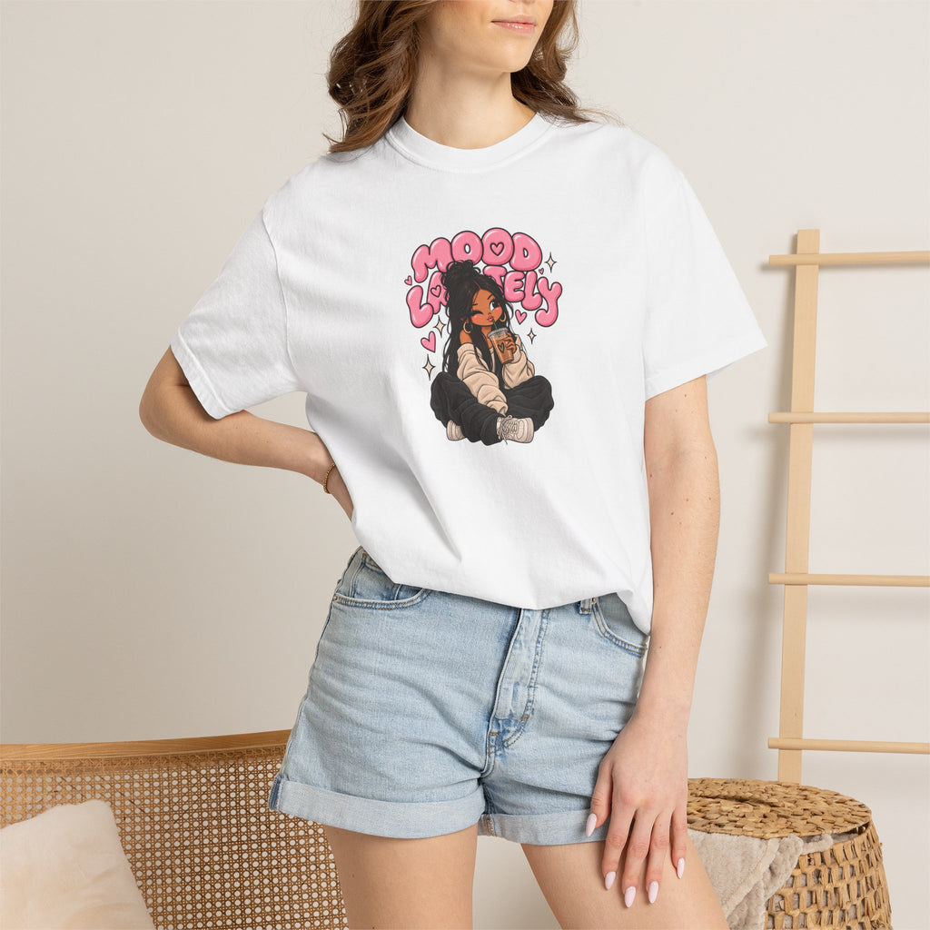 Mood Lovely T-Shirt — Cute Cartoon Girl Graphic Tee