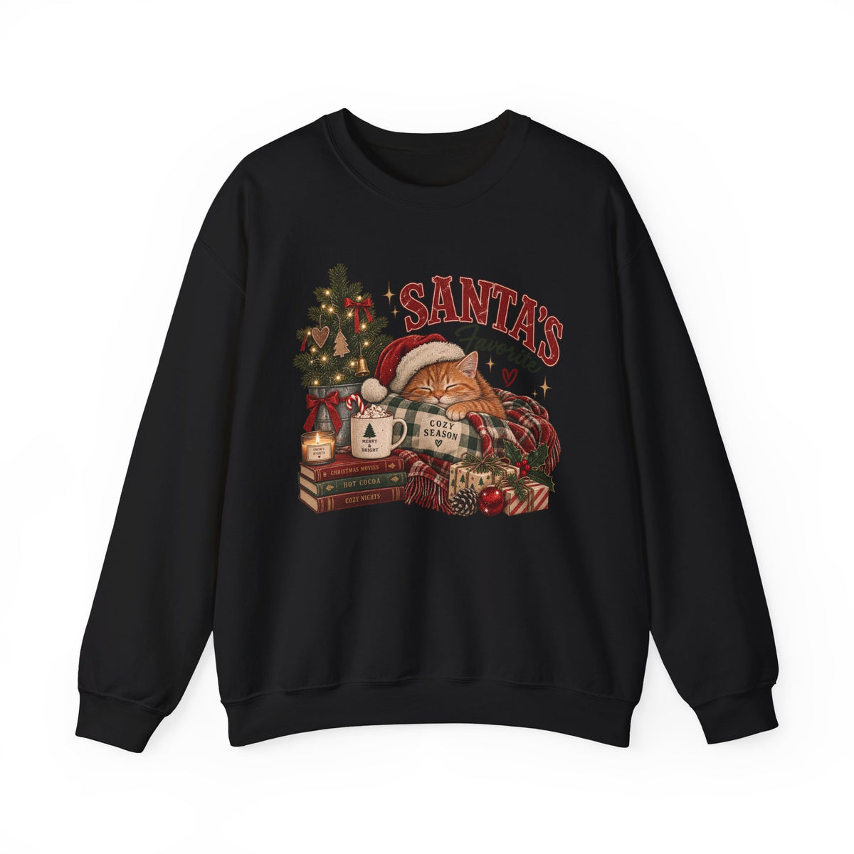 Christmas Sweatshirt — "Santa's Favorite" Cozy Holiday Crewneck
