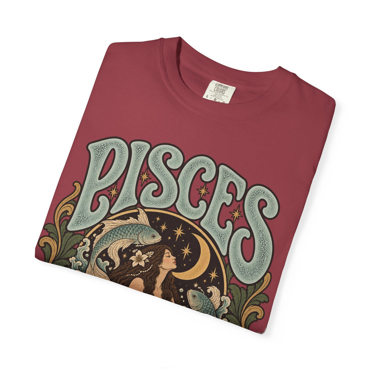 Pisces Zodiac T-Shirt — Retro Astrological Artwork
