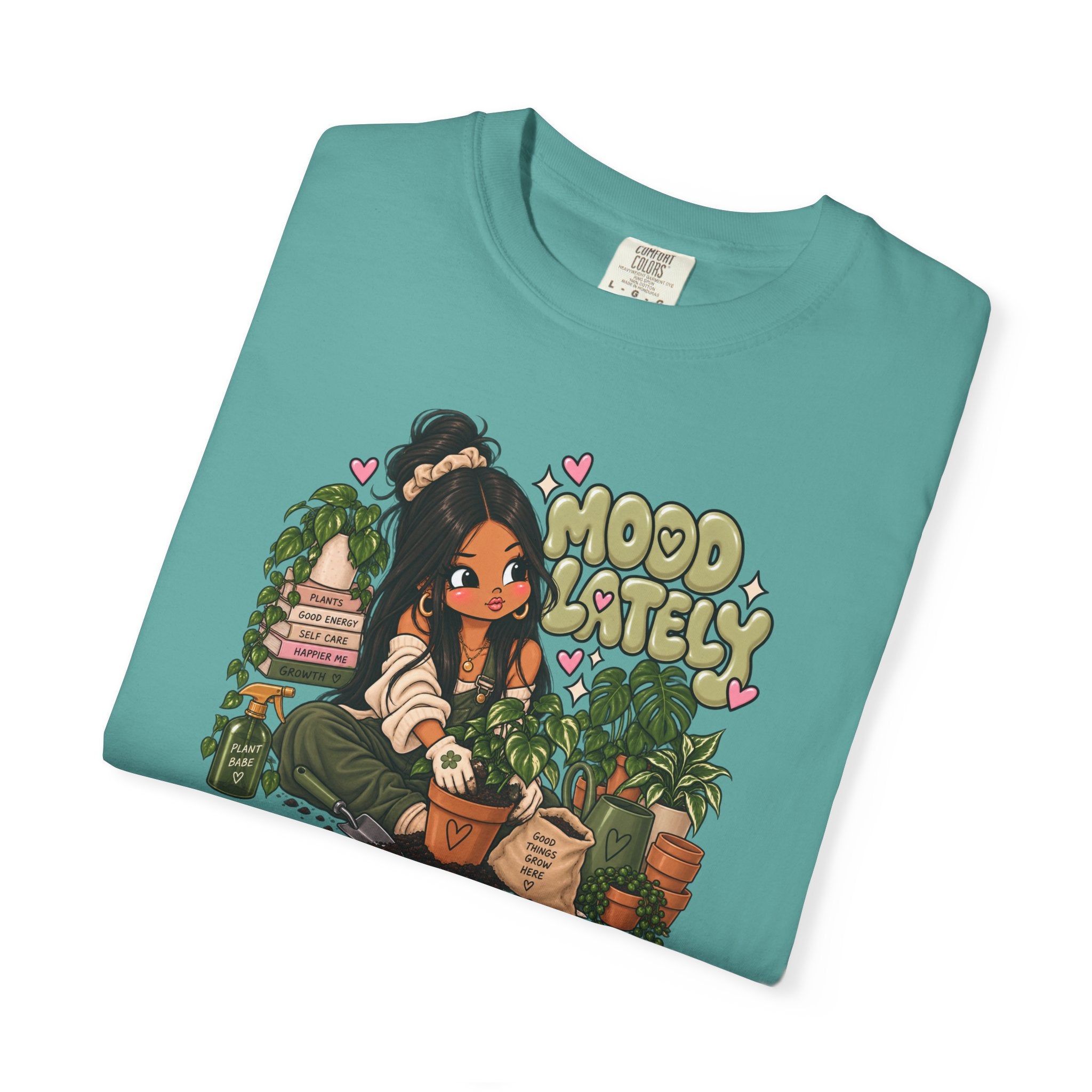 Plant Lady T-Shirt — 'Plant Baby' Cute Girl with Houseplants Graphic Tee