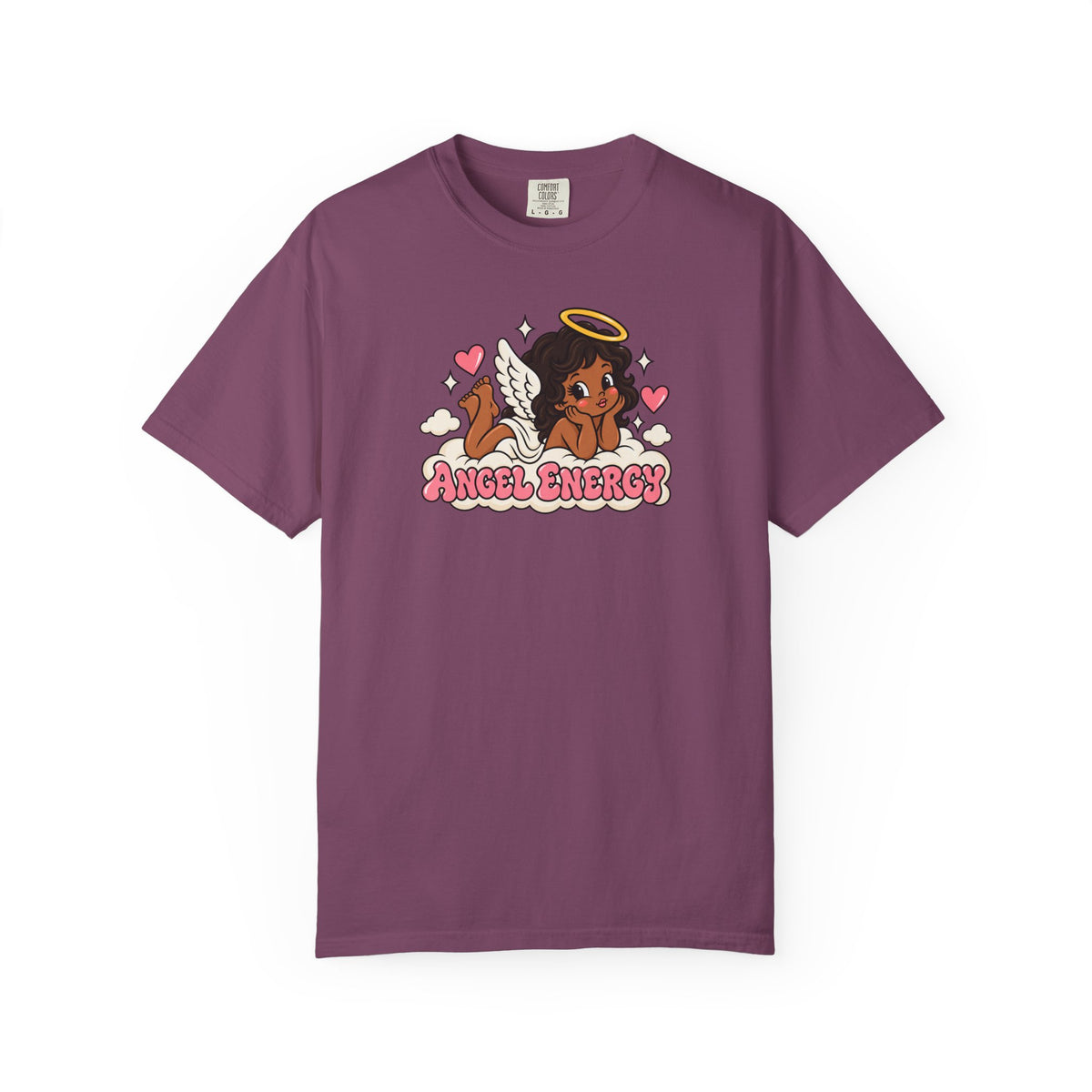 Angel Energy T-Shirt — Cute Retro Angel Graphic Tee