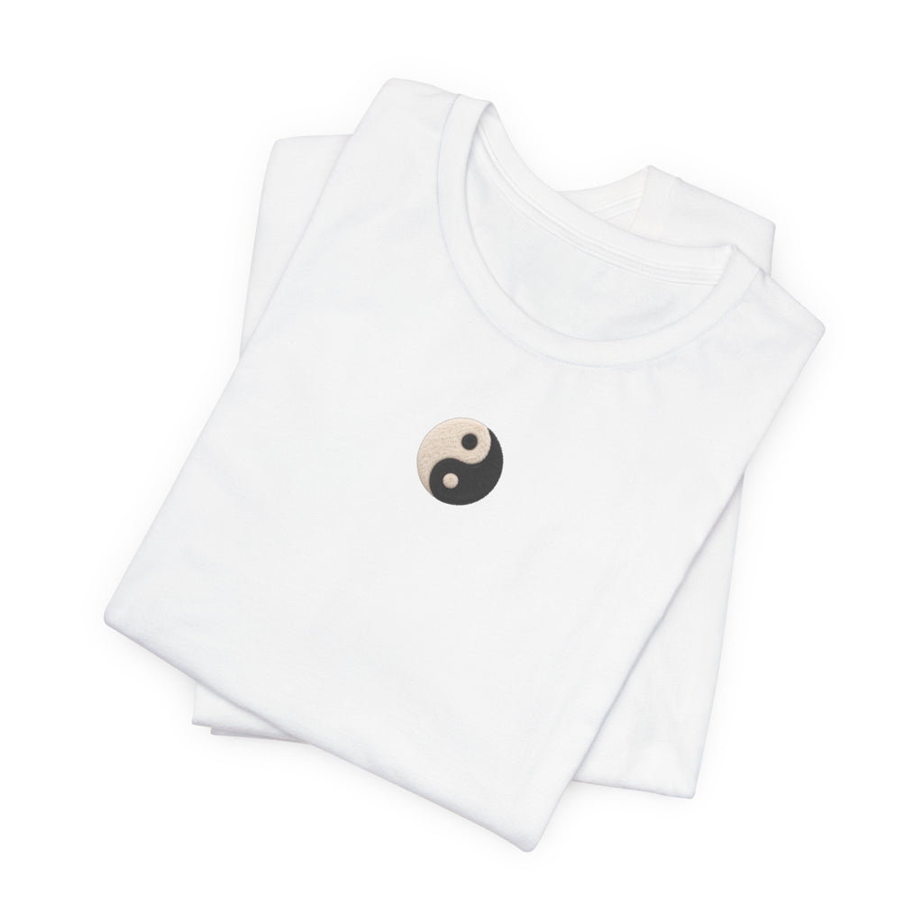 Yin Yang Minimalist Tee - Small Center Chest Yin Yang T-Shirt