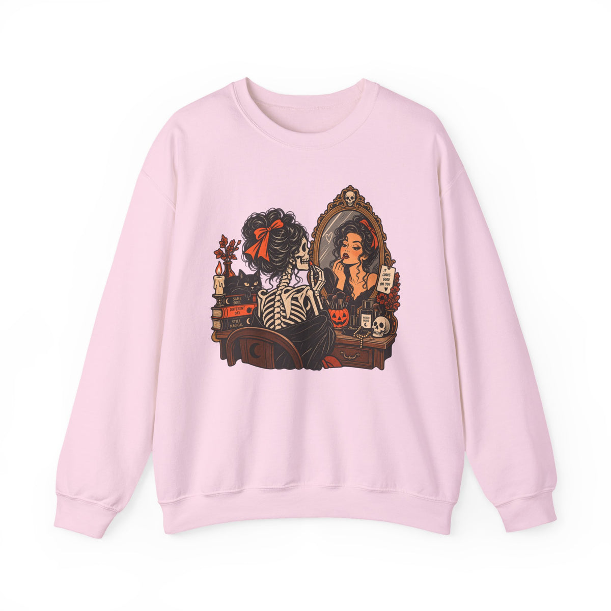 Skeleton Makeup Sweatshirt