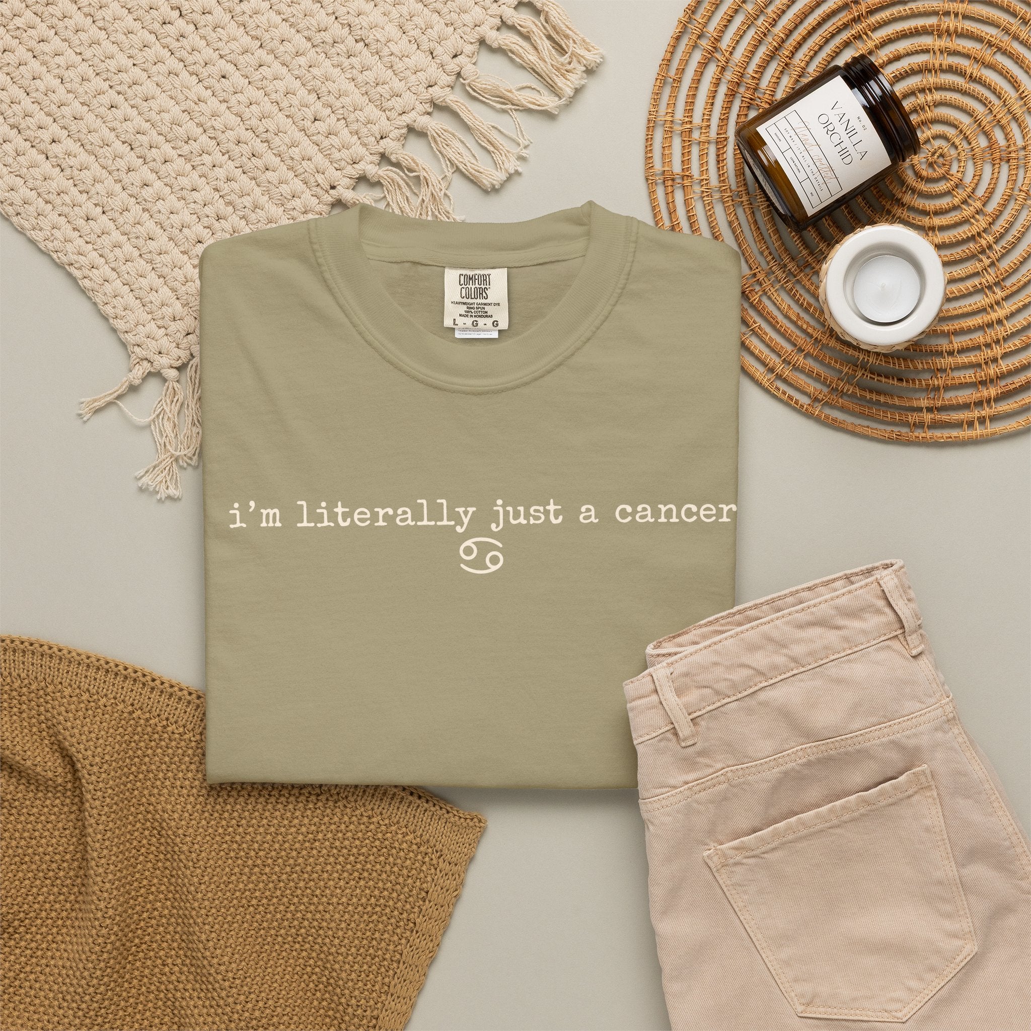 "I'm Literally Just a Cancer" Zodiac Tee