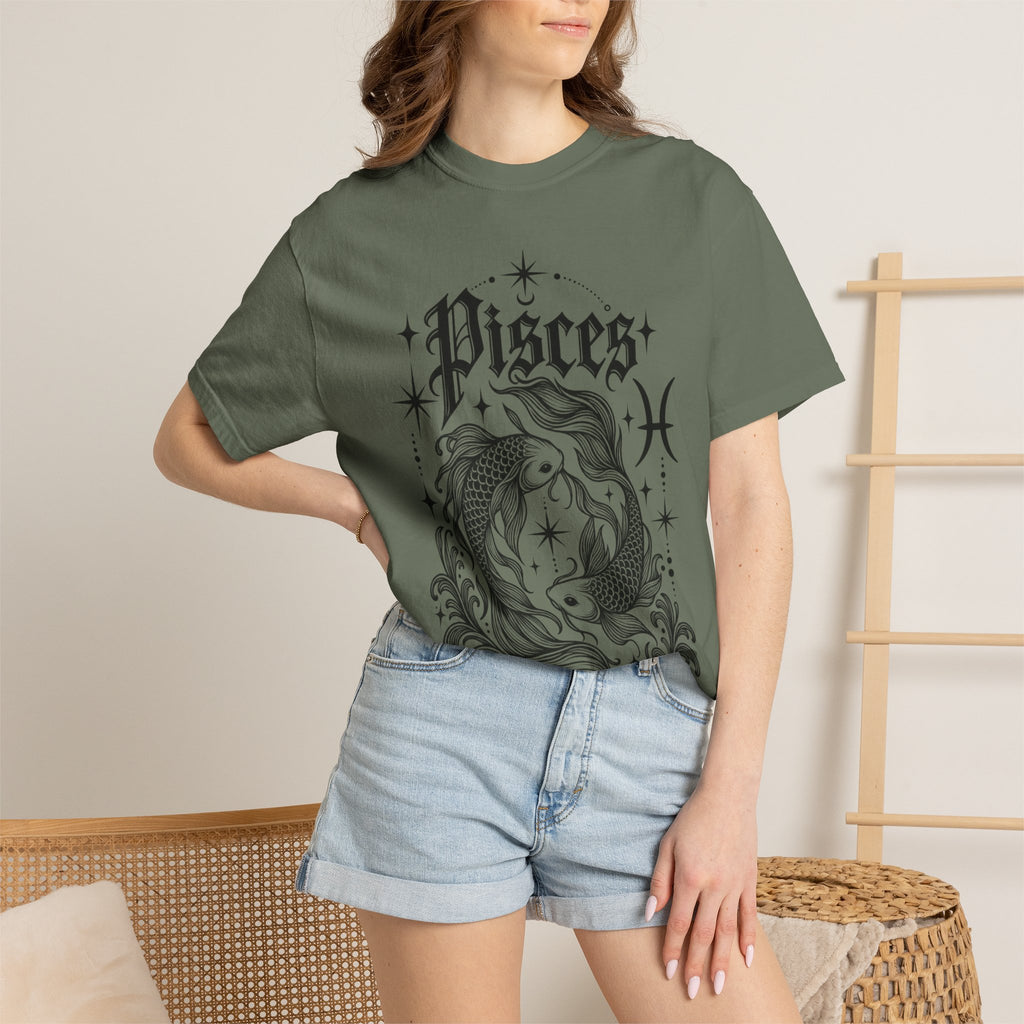 Pisces Zodiac T-Shirt — Vintage Fish Astrology Tee