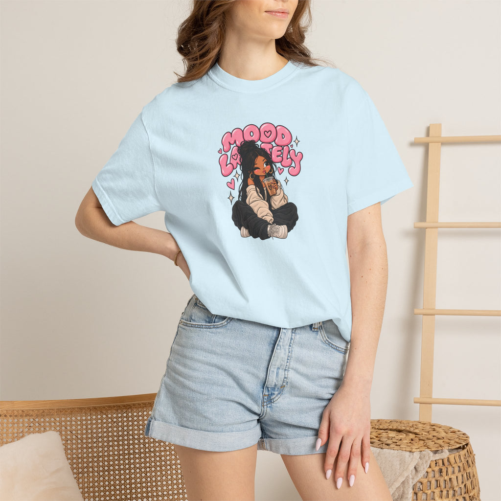 Mood Lovely T-Shirt — Cute Cartoon Girl Graphic Tee