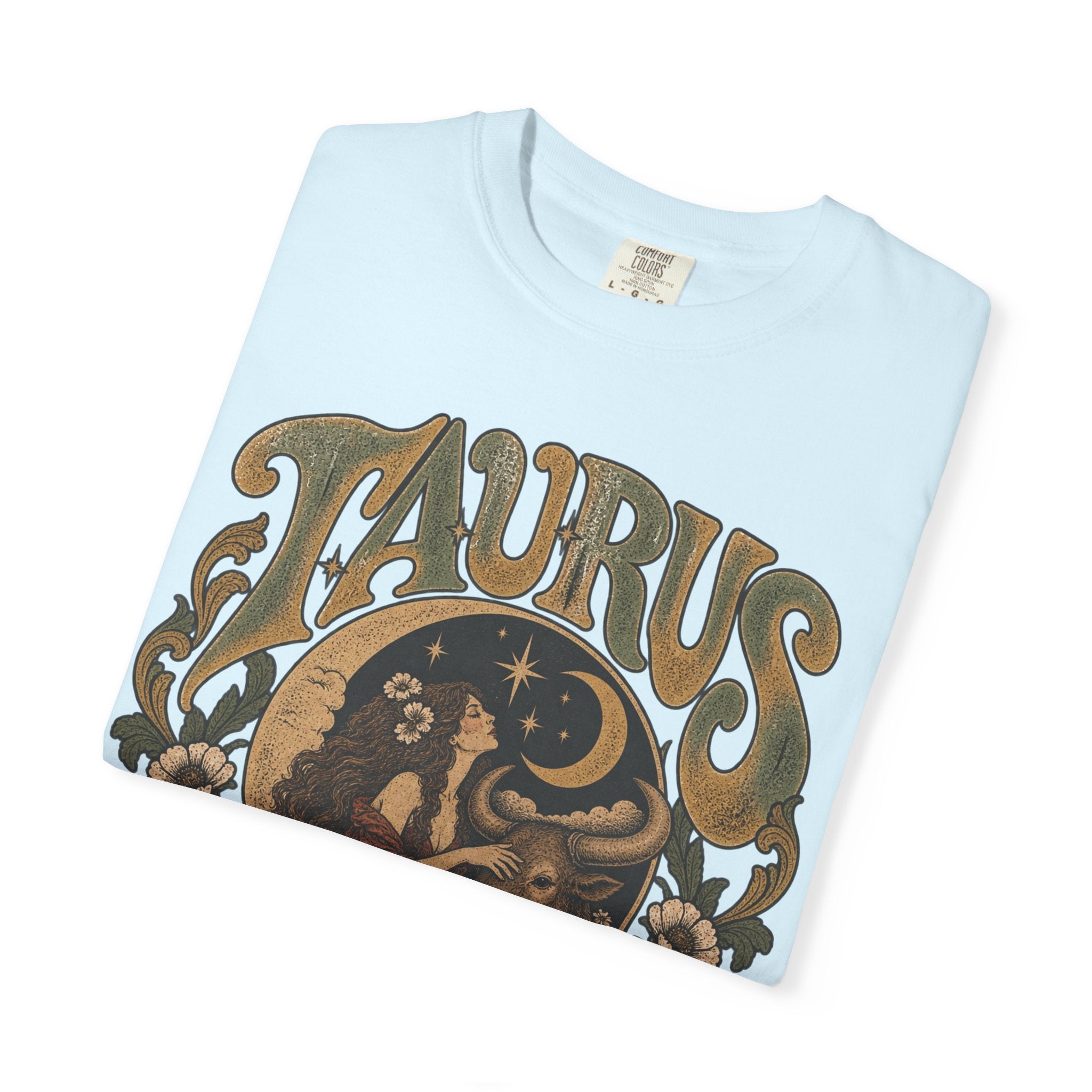 Taurus Zodiac T‑Shirt — Vintage Astrological Bull Graphic