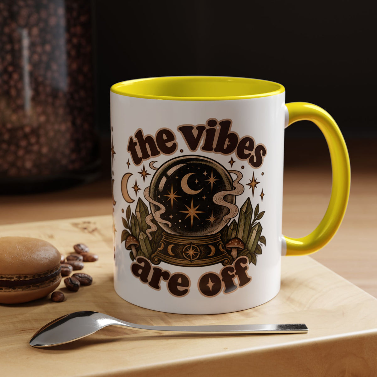 The Vibes Are Off Mug — Crystal Ball Mystical Ceramic Coffee Mug