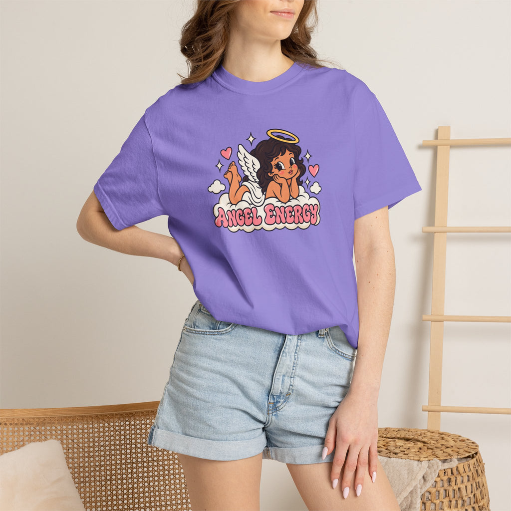 Angel Energy T-Shirt — Cute Retro Angel Graphic Tee