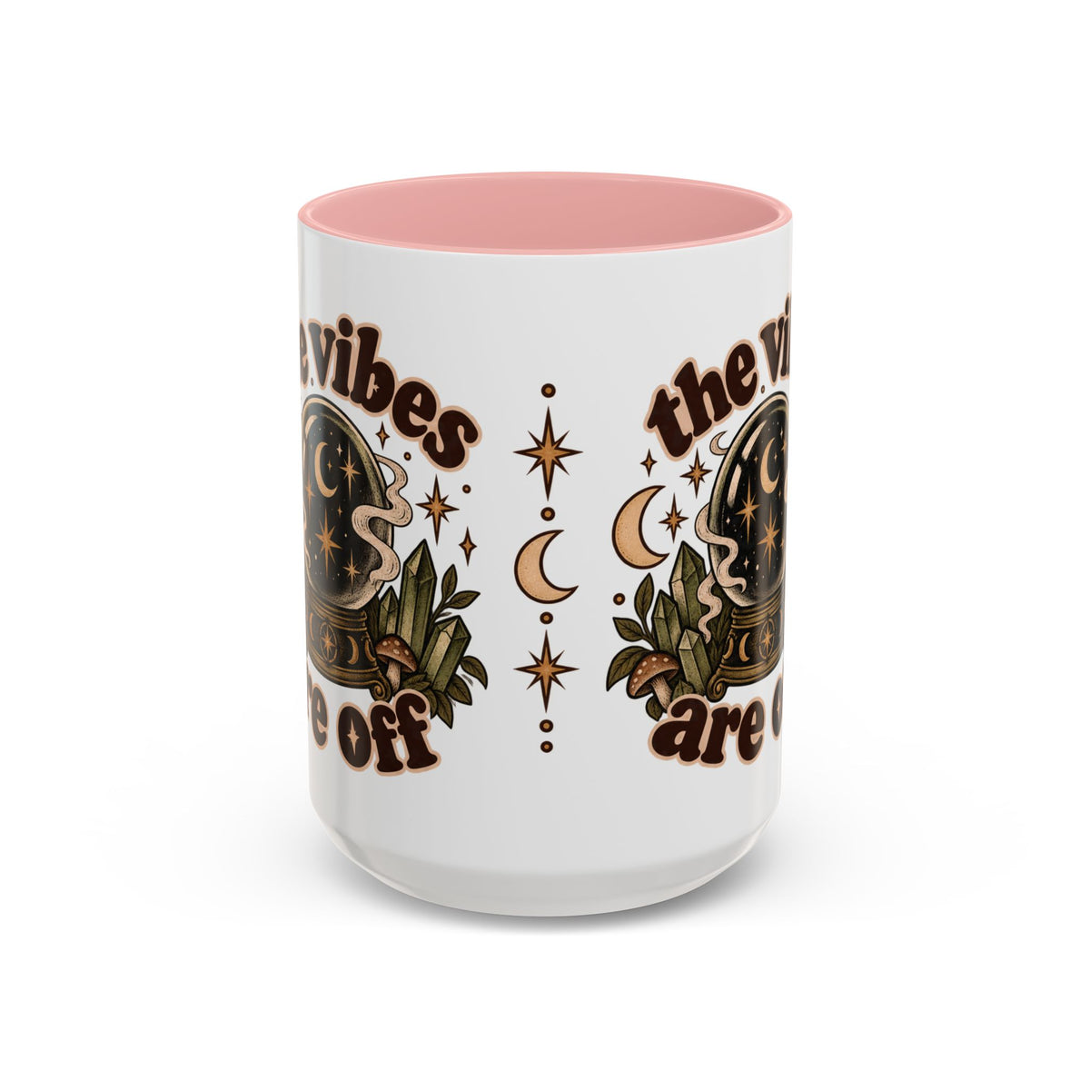 The Vibes Are Off Mug — Crystal Ball Mystical Ceramic Coffee Mug