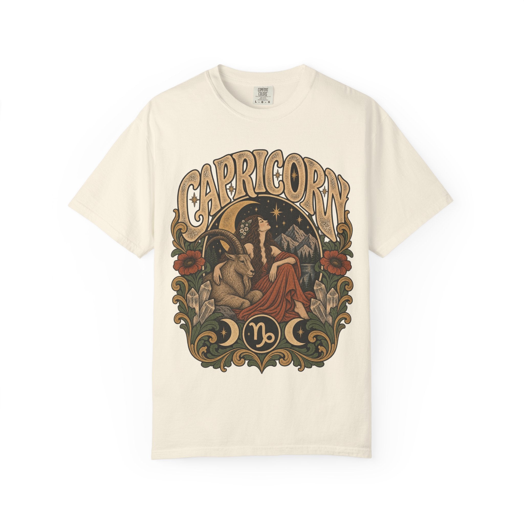 Capricorn Zodiac Tee — Vintage Astrological Graphic T-Shirt