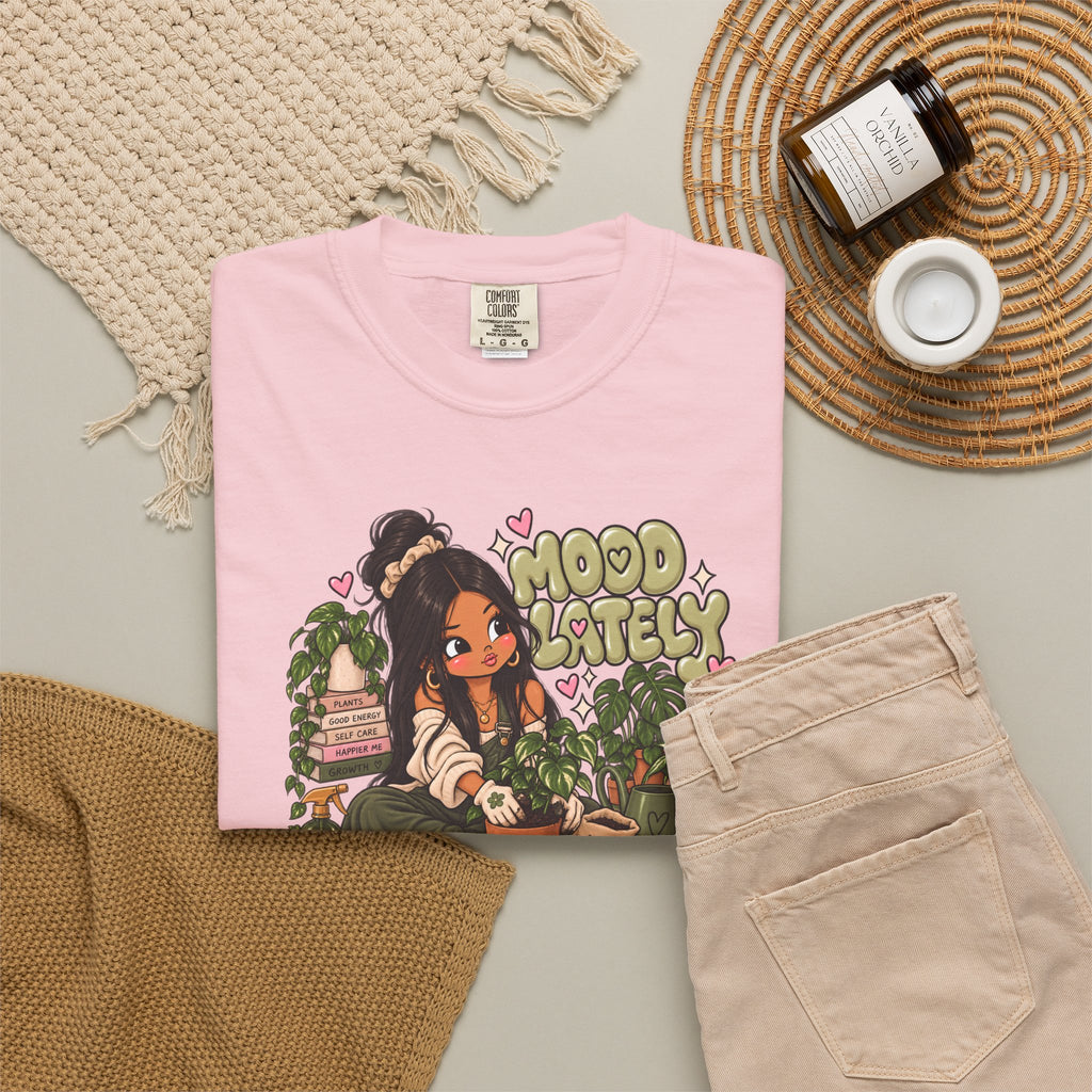 Plant Lady T-Shirt — 'Plant Baby' Cute Girl with Houseplants Graphic Tee