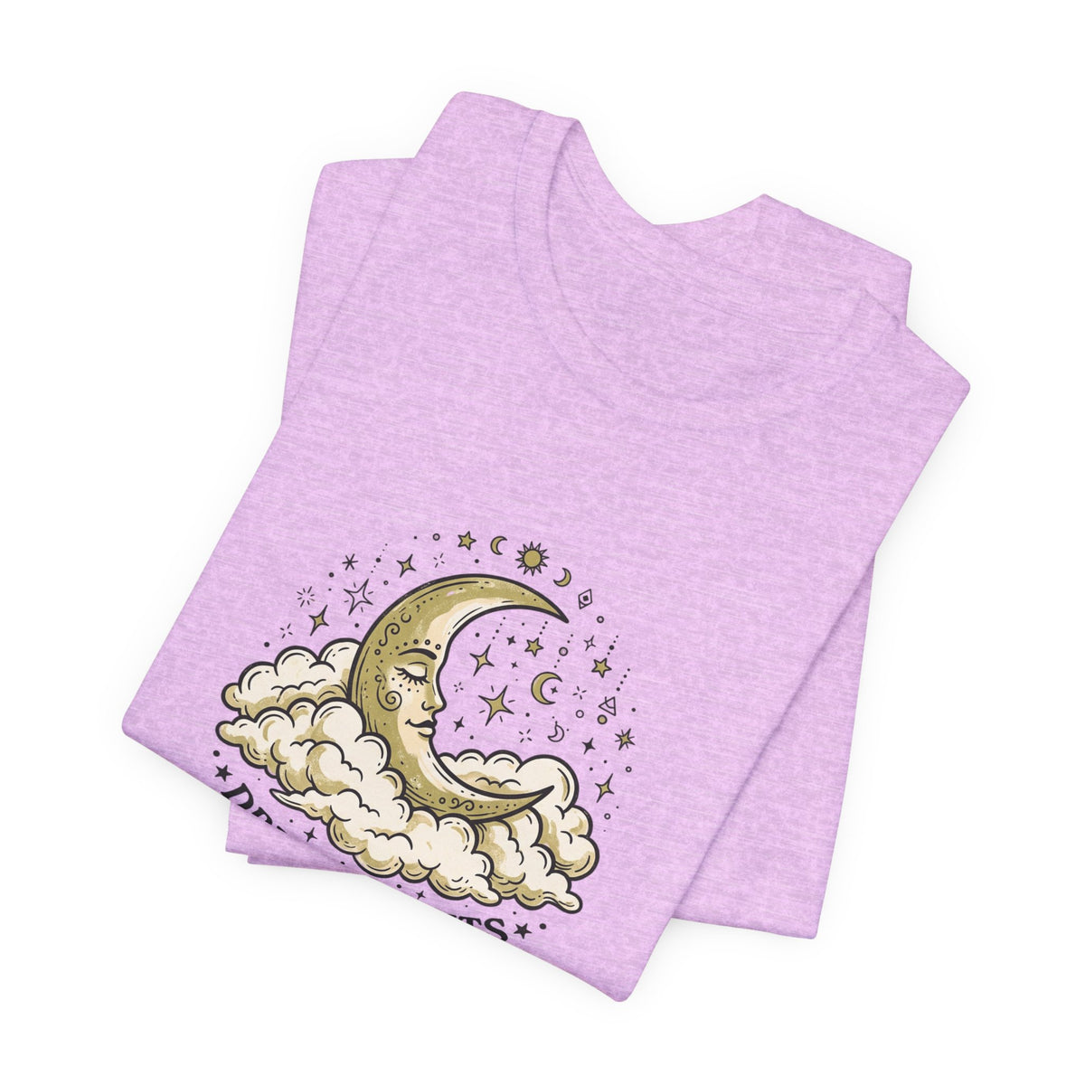 Dreamy Nights Moon Tee — Vintage Crescent Moon & Clouds Shirt